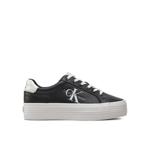 Sneakersy Calvin Klein Jeans Vulc Flatform Laceup Lth YW0YW01474 Czarny 40 eobuwie.pl