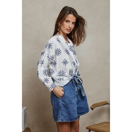 Plume Bluzka &quot;Tidji&quot; w kolorze białym Plume S promocja Limango Polska