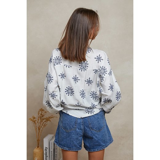 Plume Bluzka &quot;Tidji&quot; w kolorze białym Plume M okazja Limango Polska