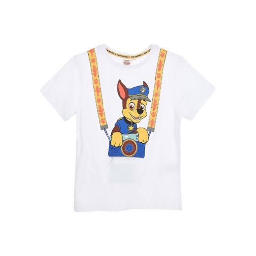 Paw Patrol Koszulka &quot;Psi Patrol&quot; w kolorze białym ze wzorem ze sklepu Limango Polska w kategorii T-shirty chłopięce - zdjęcie 183549233