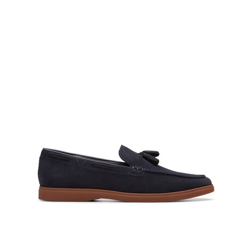 Mokasyny Clarks Torford Tassel 26180334 Granatowy ze sklepu eobuwie.pl w kategorii Mokasyny męskie - zdjęcie 183549804