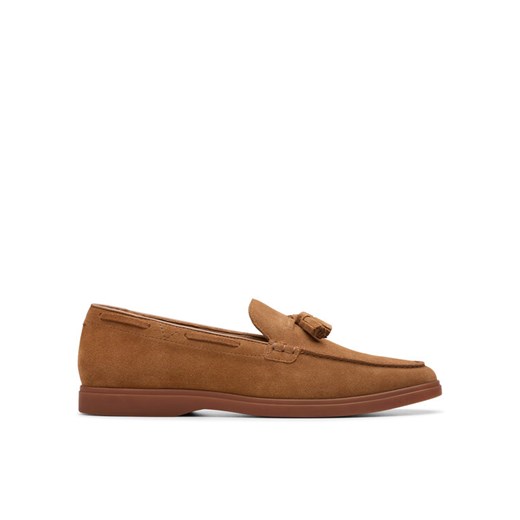 Mokasyny Clarks Torford Tassel 26180333 Brązowy ze sklepu eobuwie.pl w kategorii Mokasyny męskie - zdjęcie 183549881
