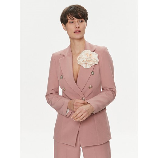 Maryley Marynarka 24EB139/M13 Różowy Regular Fit ze sklepu MODIVO w kategorii Marynarki damskie - zdjęcie 183550524