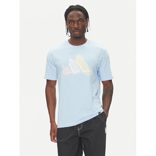 adidas T-Shirt Lounge Ice Graphic JJ4019 Niebieski Regular Fit ze sklepu MODIVO w kategorii T-shirty męskie - zdjęcie 183551393
