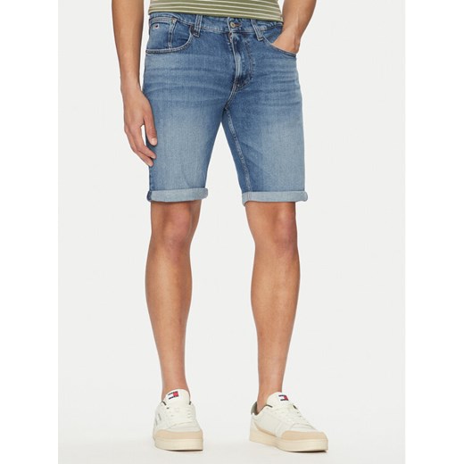 Tommy Jeans Szorty jeansowe Ronnie DM0DM20961 Niebieski Slim Fit ze sklepu MODIVO w kategorii Spodenki męskie - zdjęcie 183551401