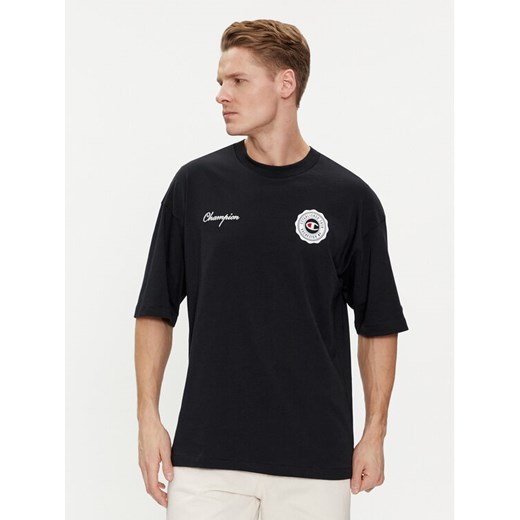 Champion T-Shirt 219855 Czarny Custom Fit ze sklepu MODIVO w kategorii T-shirty męskie - zdjęcie 183551412