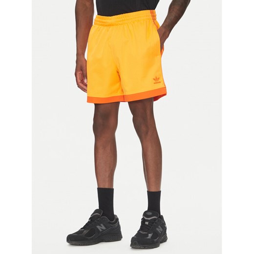 adidas Szorty sportowe Mock Eyelet JP1103 Żółty Regular Fit ze sklepu MODIVO w kategorii Spodenki męskie - zdjęcie 183551504
