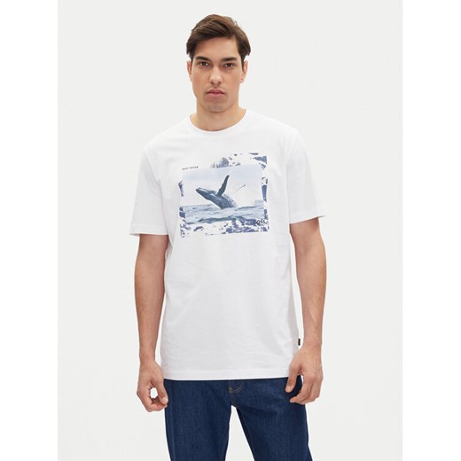 BOSS T-Shirt Te_Dunetrace 50539187 Biały Regular Fit ze sklepu MODIVO w kategorii T-shirty męskie - zdjęcie 183551550