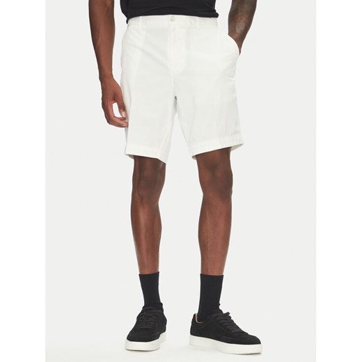 BOSS Szorty materiałowe H-Slice 50540743 Biały Slim Fit ze sklepu MODIVO w kategorii Spodenki męskie - zdjęcie 183551564