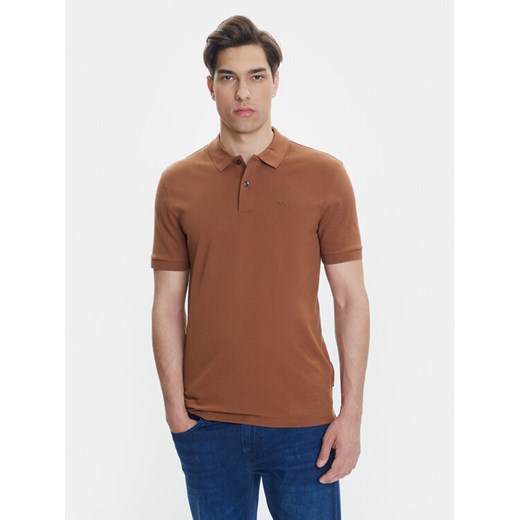 BOSS Polo Pallas 50468362 Beżowy Regular Fit ze sklepu MODIVO w kategorii T-shirty męskie - zdjęcie 183551634