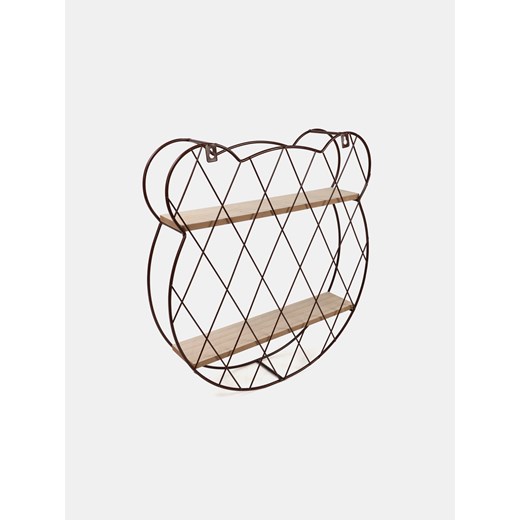 Sinsay - Półka z dwiema półkami w kształcie głowy misia - brązowy Sinsay One Size Sinsay