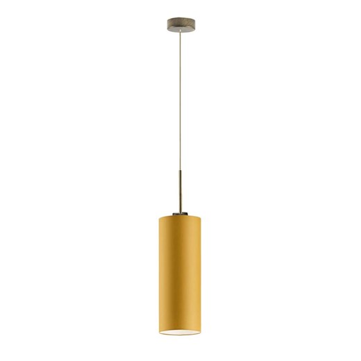 Nowoczesna lampa wisząca do salonu musztardowa ELBA ze sklepu Lysne w kategorii Lampy wiszące - zdjęcie 183553401