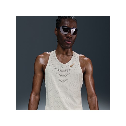Męska koszulka bez rękawów do biegania Dri-FIT ADV Nike AeroSwift x Jakob - Biel ze sklepu Nike poland w kategorii T-shirty męskie - zdjęcie 183555162