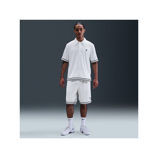 Męskie plisowane spodenki do koszykówki Kobe - Biel ze sklepu Nike poland w kategorii Spodenki męskie - zdjęcie 183555172