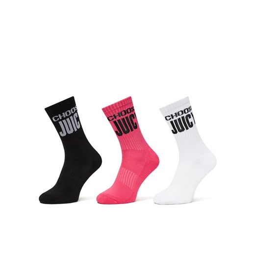 Zestaw 3 par wysokich skarpet damskich Juicy Couture Choose JCAXS125717 Kolorowy ze sklepu eobuwie.pl w kategorii Skarpetki damskie - zdjęcie 183555223