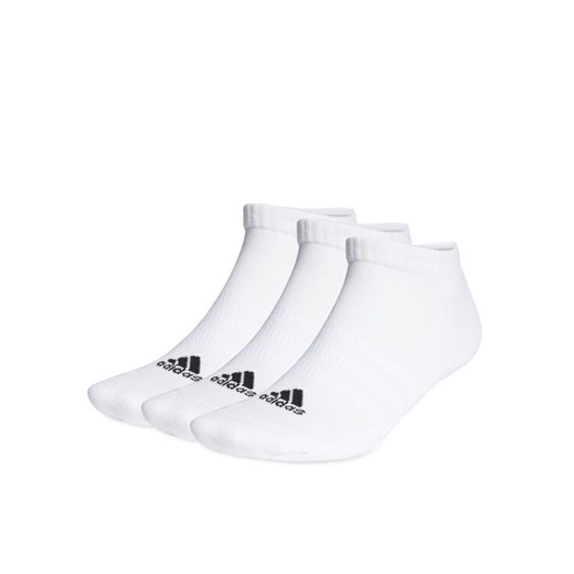 Skarpety stopki unisex adidas Cushioned Low-Cut Socks 3 Pairs HT3434 Biały ze sklepu eobuwie.pl w kategorii Skarpetki damskie - zdjęcie 183555301
