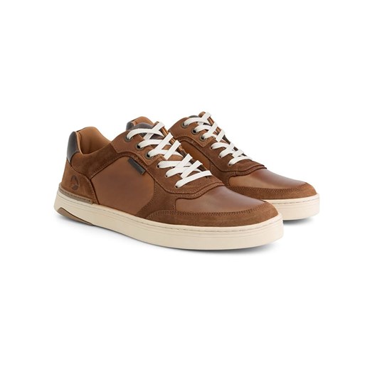 TRAVELIN&apos; Skórzane sneakersy &quot;Burnham&quot; w kolorze jasnobrązowym ze sklepu Limango Polska w kategorii Trampki męskie - zdjęcie 183556342