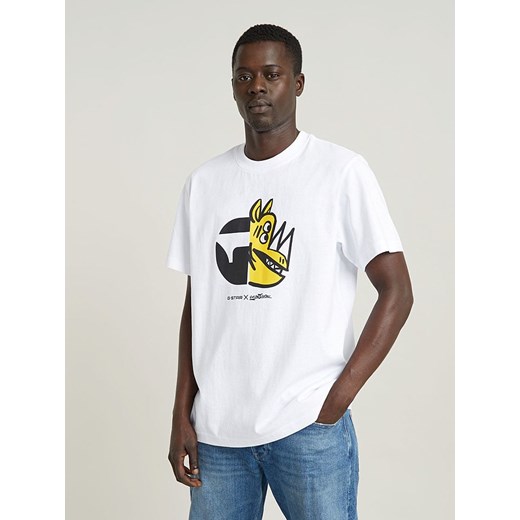 G-Star Koszulka w kolorze białym ze sklepu Limango Polska w kategorii T-shirty męskie - zdjęcie 183556443