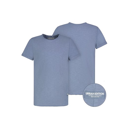 T-shirt męski SUBLEVEL z krótkimi rękawami