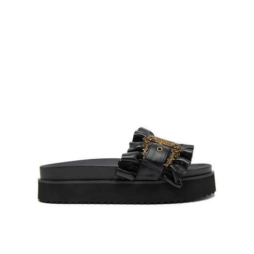 Klapki Versace Jeans Couture 78VA3SM5 Czarny ze sklepu eobuwie.pl w kategorii Klapki damskie - zdjęcie 183557394