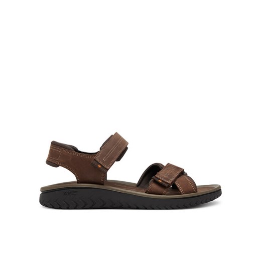 Sandały Clarks Wesley Shore 26182009 Brązowy ze sklepu eobuwie.pl w kategorii Sandały męskie - zdjęcie 183557411