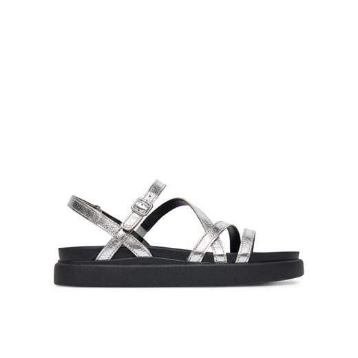 Sandały Clarks Arisetella Rose 26181261 Srebrny ze sklepu eobuwie.pl w kategorii Sandały damskie - zdjęcie 183557490