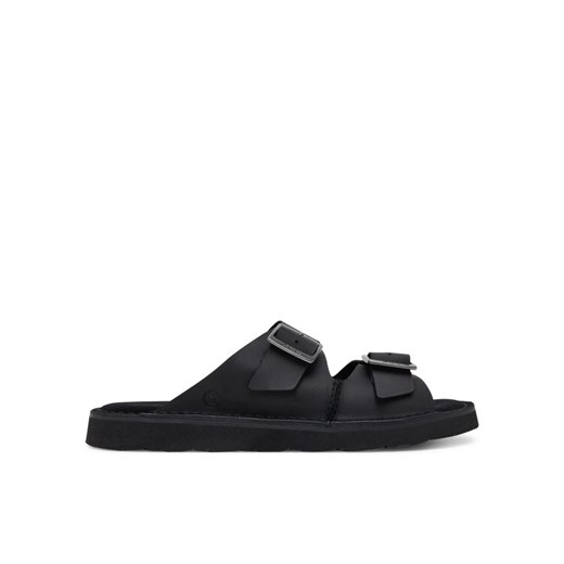 Klapki Clarks Solsbury Strap 26180885 Czarny ze sklepu eobuwie.pl w kategorii Klapki męskie - zdjęcie 183557521