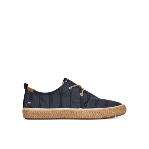 Espadryle Pepe Jeans Port Lines PMS10331 Granatowy ze sklepu eobuwie.pl w kategorii Espadryle męskie - zdjęcie 183557522