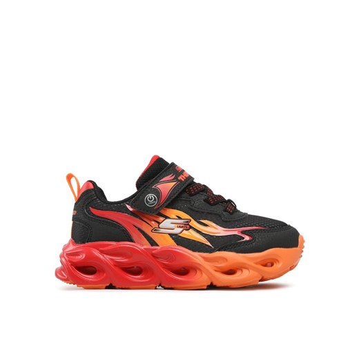 Sneakersy Skechers Heat Flux 400103L/BKRD Czarny ze sklepu eobuwie.pl w kategorii Buty sportowe dziecięce - zdjęcie 183557524