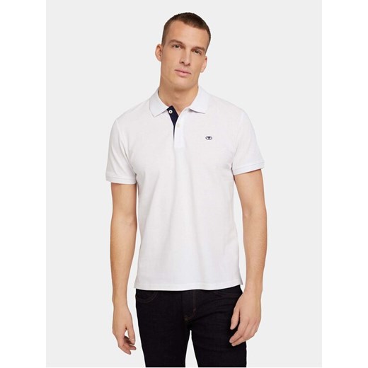 Tom Tailor Polo 1027713 Biały Regular Fit ze sklepu MODIVO w kategorii T-shirty męskie - zdjęcie 183558332