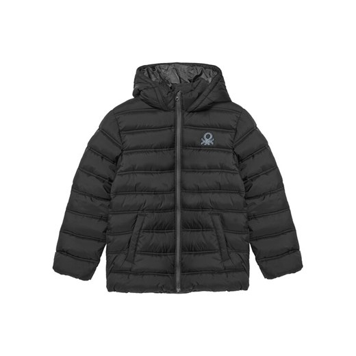 Benetton Kurtka zimowa 2WU0CN016 Czarny Regular Fit ze sklepu MODIVO w kategorii Kurtki chłopięce - zdjęcie 183558343