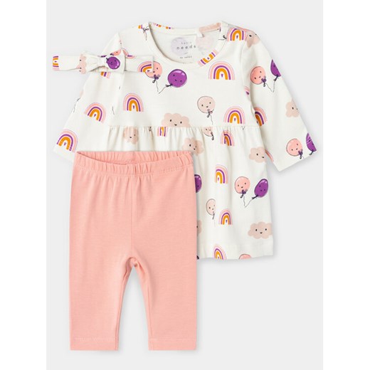 NAME IT Komplet sukienka i legginsy Vandora 13230046 Kolorowy Regular Fit ze sklepu MODIVO w kategorii Komplety niemowlęce - zdjęcie 183558473