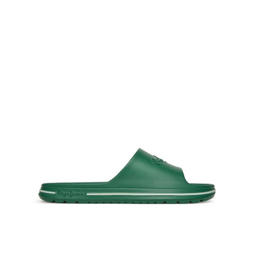 Pepe Jeans Klapki Beach Slide M PMS70159 Zielony ze sklepu MODIVO w kategorii Klapki męskie - zdjęcie 183558512