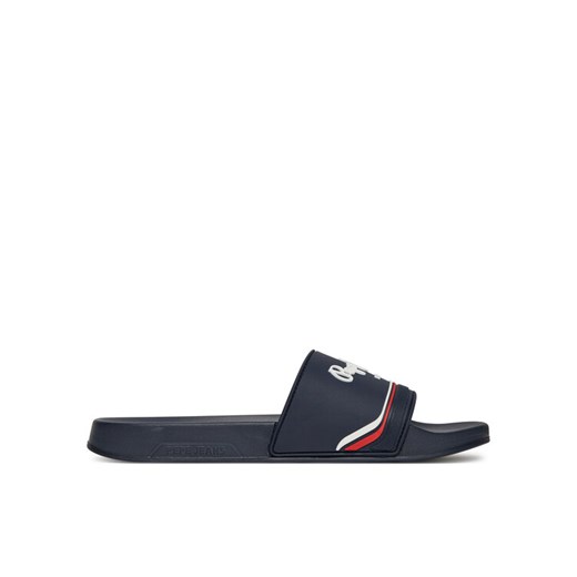 Pepe Jeans Klapki Slider Origin M PMS70160 Granatowy ze sklepu MODIVO w kategorii Klapki męskie - zdjęcie 183558572