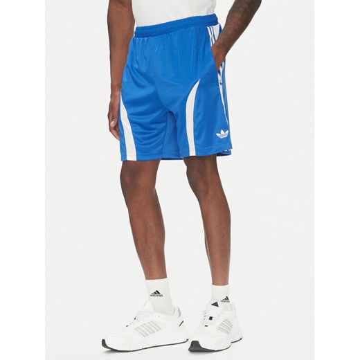 adidas Szorty sportowe adicolor Teamgeist JP1123 Niebieski Regular Fit ze sklepu MODIVO w kategorii Spodenki męskie - zdjęcie 183562274