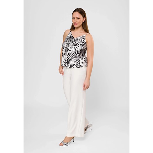 Satynowy top w czarno-biały wzór Molton 38 Molton