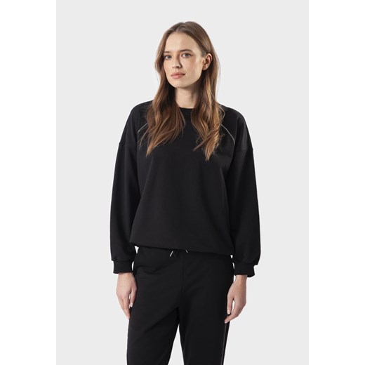 Bawełniana bluza z aplikacją z łańcuszków ze sklepu Molton w kategorii Bluzy damskie - zdjęcie 183565510