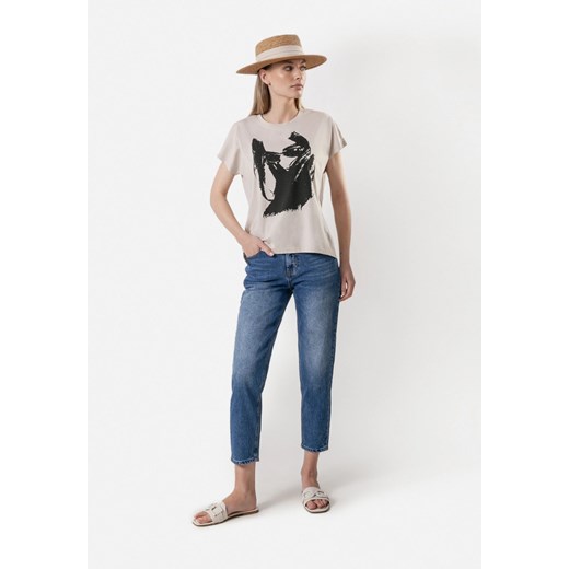Niebieskie jeansy typu mom fit Molton 40 Molton