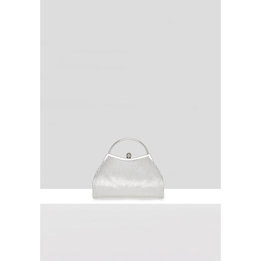 Elegancka torebka w srebrnym kolorze ze sklepu Molton w kategorii Kuferki - zdjęcie 183566023