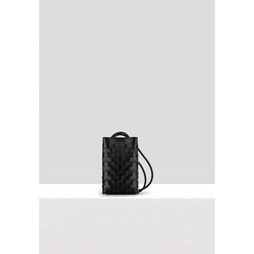 Pleciona torebka etui w kolorze czarnym ze sklepu Molton w kategorii Etui - zdjęcie 183566823