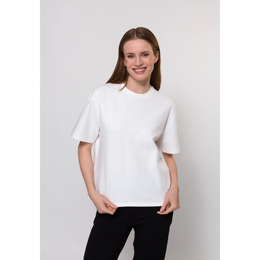 Biały t-shirt oversize ze sklepu Molton w kategorii Bluzki damskie - zdjęcie 183567541