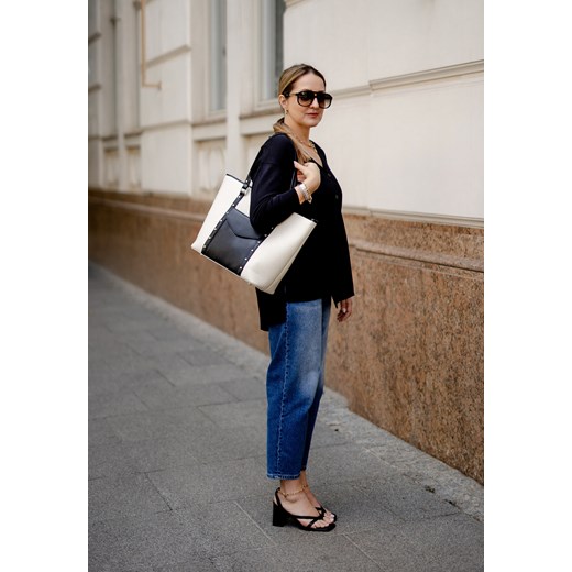 Niebieskie jeansy typu mom fit Molton 40 Molton