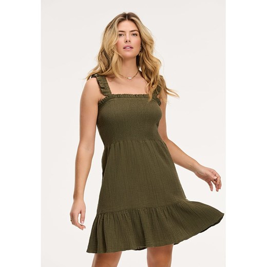 SHIWI Sukienka &quot;Bora Bora&quot; w kolorze khaki Shiwi L wyprzedaż Limango Polska