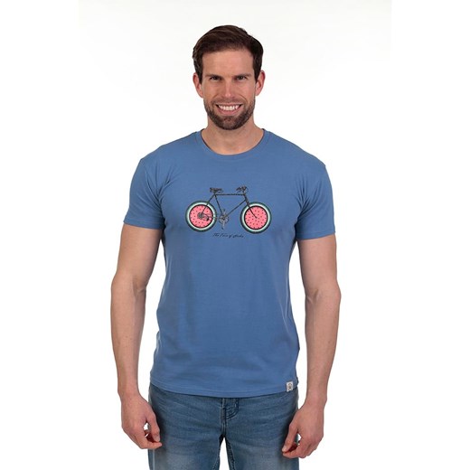 The Time of Bocha Koszulka w kolorze niebieskim ze sklepu Limango Polska w kategorii T-shirty męskie - zdjęcie 183570963