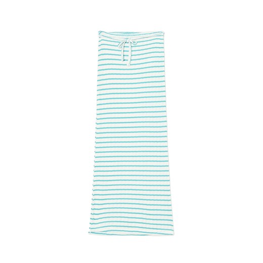 Cropp - Spódnica maxi w turkusowe paski - turkusowy ze sklepu Cropp w kategorii Spódnice - zdjęcie 183571140
