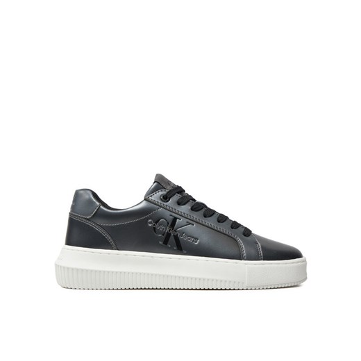 Sneakersy Calvin Klein Jeans Chunky Cupsole Laceup Lth Ml Mtl YW0YW01517 Czarny 37 eobuwie.pl