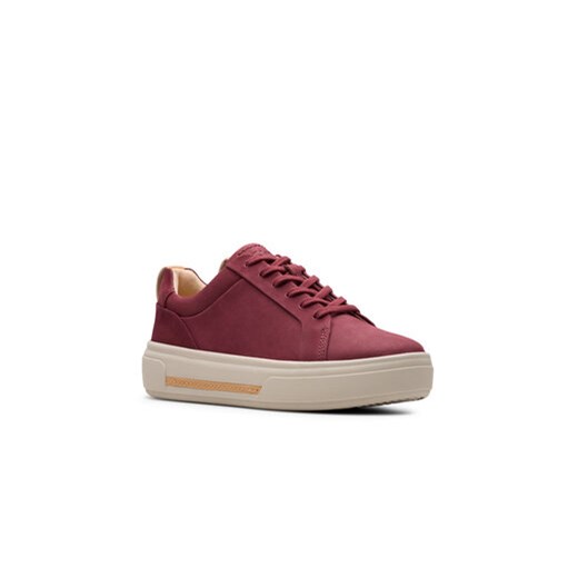 Sneakersy Clarks Hollyhock Walk 26178842 Bordowy Clarks 38 eobuwie.pl