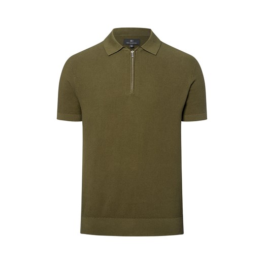 Nils Sundström Męska koszulka polo Mężczyźni Bawełna trzcinowy wypukły wzór tkaniny ze sklepu vangraaf w kategorii T-shirty męskie - zdjęcie 183575533