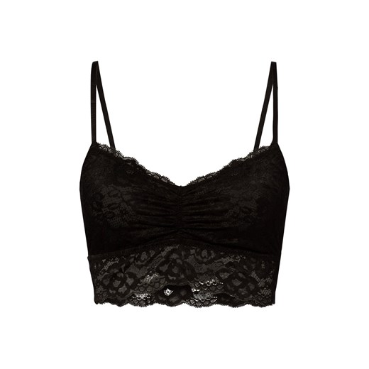 Snocks Bralette damska Kobiety czarny jednolity ze sklepu vangraaf w kategorii Biustonosze - zdjęcie 183575542