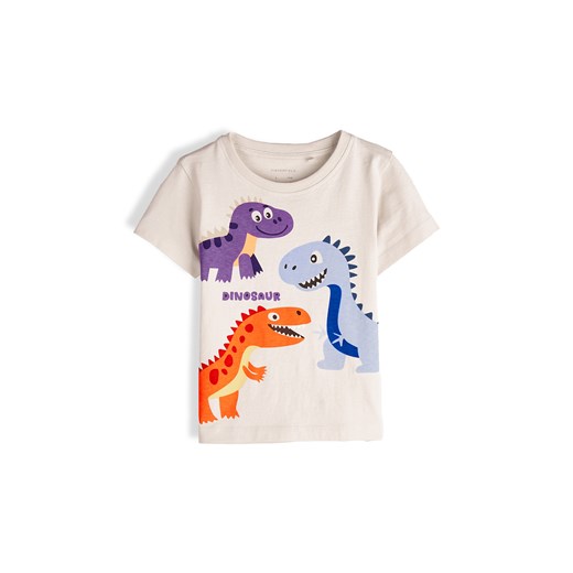 GATE Bawełniana koszulka z nadrukiem 3Y ze sklepu gateshop w kategorii T-shirty chłopięce - zdjęcie 183576364